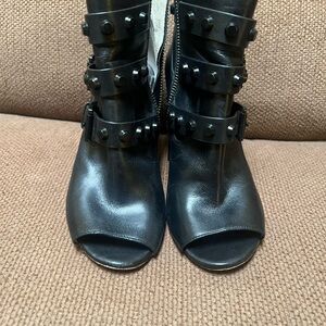 Black Studded Women's Boots